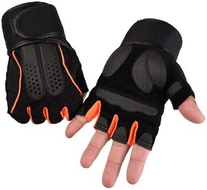 Weight Lifting Gloves Gym Gloves <b>Half</b> Finger Workout Gloves Breathable Fabric with Double Palm protection Layers on Cheap Price - Product Image 1