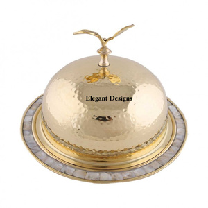 Cúpula de Metal para comida de calidad Superfina, Color plateado, Plato decorativo clásico con estilo, calentador de comida de diseño tradicional, venta al por mayor - Product Image 2