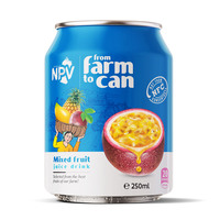 Leverancier Private Label OEM Fabrikant Fruitdrankzakjes 330ml blik 24-pack Gesteriliseerde Passievrucht Shake