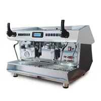 أفضل الجودة الأبيض دي لوكس RS 2GR ماكينة القهوة طاحونة آلة inox شريط آلات اسبريسو الايطالية للبيع