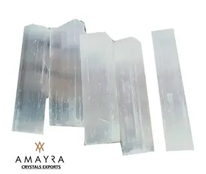 宝石亚硒酸棒天然手工批发水晶棒出售来自印度阿马伊拉水晶出口