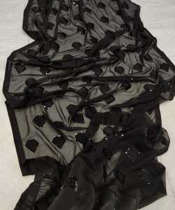 Sari Indio de Modal con Bordado Intenso para Mujer, Ropa de Fiesta, Nueva Colección, Todas las Tallas, Prenda de Lujo Lista para Usar - Product Image 1