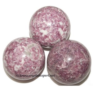 รับออนไลน์ lapidolite ทรงกลม: lapidolite สำหรับขายหินบำบัดเรกิตกแต่งบ้าน - Product Image 1