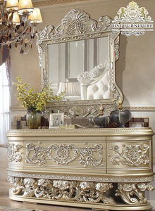 ชุดเฟอร์นิเจอร์ห้องนอนและเตียงคิงไซส์ไม้สักสไตล์โมเดิร์นสุดหรูแบบแคลิฟอร์เนีย - Product Image 4