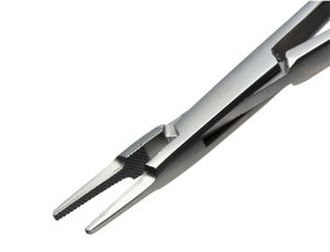 1 porte-aiguille chirurgicale en tungstène, T.C Porte-aiguille en carbure de tungstène Ryder, droit incurvé, en acier inoxydable, 13cm,15cm,18cm, CE - Product Image 2