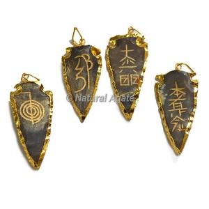 อินเดียอาเกต Arrowheads เรกิชุด-Buy ที่มีคุณภาพเรกิหินชุด - Product Image 1