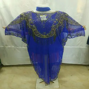 最新的水晶伊斯兰婚礼卡夫坦搭配夹克，搭配漂亮的手工项目abaya kaftan