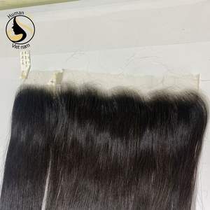 Cheveux malaisiens vierges de couleur naturelle, extension capillaire lisse de haute qualité, à cuticule, tailles 13x4 et 13x6, Swiss HD, vente en gros, - Product Image 4