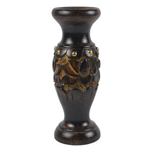 Jarrón de Flores de Madera Hecho a Mano con Diseño Costero para Decoración del Hogar y Sala de Estar - Product Image 1