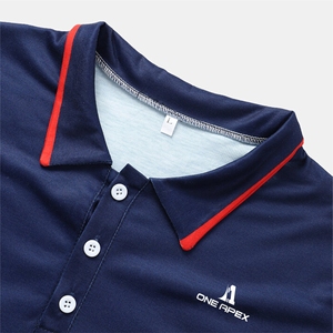 เสื้อโปโลคอปกสำหรับผู้ชาย,เสื้อปักลายกอล์ฟลำลองดีไซน์แบบกำหนดเองสำหรับผู้ชาย - Product Image 3