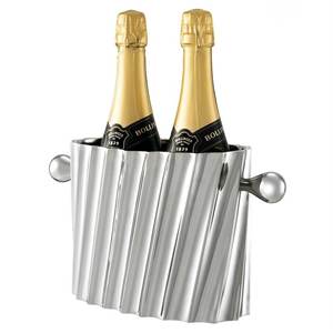 Cubo vino plata moderno - Product Image 1