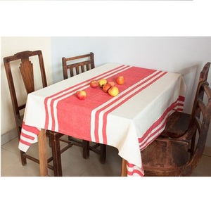 Candy Red Designer <b>Table</b> <b>Cloth</b> Organic Cotton GOTS Certified - Product Image 4
