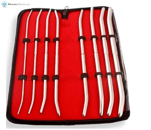 Juego de dilatadores uterinos, instrumentos quirúrgicos de acero inoxidable, 8 unidades - Product Image 5