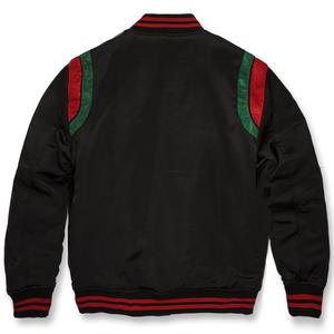 Custom Made Thiết Kế Mới 2020 Bán Buôn Chất Lượng Cao Stain Nylon Shiny Men Varsity Áo Khoác - Product Image 3