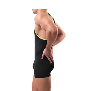 Custom High Quality Sports <b>Men</b> <b>Singlets</b> Breathable Quick Dry Spandex/Polyester Solid Pattern - Product Image 3