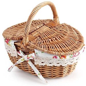 ตะกร้าปิกนิกหวายธรรมชาติทำมือคุณภาพสูงทำมือจากโรงงานเวียดนาม - Product Image 5