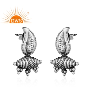 Pendientes de Plata de Ley 925 con Diseño de Pavo Real Oxidado, Chapados en Oro, Estilo Vintage - Product Image 2