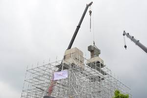 High quality Vietnam Ringlock <b>Scaffolding</b> system Steel construction ringlock <b>scaffolding</b> system accessories verticals poles - Product Image 6