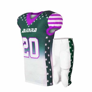 Uniforme de fútbol americano de poliéster hecho para jóvenes, ropa deportiva de buena calidad - Product Image 1