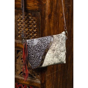 LW Winter Bohemian Women's Handmade Genuine Leather Suede Fringe Tassel <b>Shoulder</b> Bag Portable Single <b>Strap</b> Hot Selling - Product Image 6