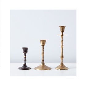 BRASS SHINING <b>BIG</b> CANDLE STAND Handmade Elegant Home Decor with Custom Finish by Brassworld India - Product Image 5