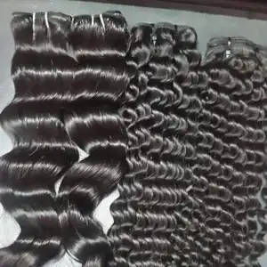 Wholesale Indian Brazilian Unprocessed Human Water Wave Curly Bundles 10A Grade Vendor Hair Peruvian