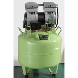New One Driving One 32L Medical Noiseless Oilless Dental Air Compressor kq