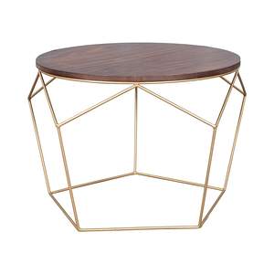Decorative Metal Furniture <b>Table</b> with <b>Wooden</b> <b>Top</b> for Home Hotel & Restaurant <b>Table</b> Customized Logo Metal Furniture Coffee <b>Tables</b> - Product Image 6
