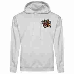 Sudadera con Capucha de Algodón Grueso para Hombre, Corte Regular, Invierno 2024, con Técnicas de Bordado, Material de Felpa Sólida - Product Image 3