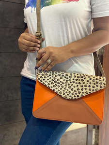 Sac à main en cuir brossé pour femmes, sacoche multicolore à imprimé d'animaux, nouvelle collection - Product Image 2