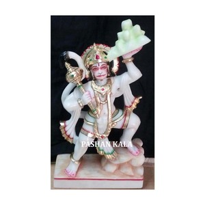 Main Belle Seigneur Hanuman Marbre Sculpture - Product Image 1