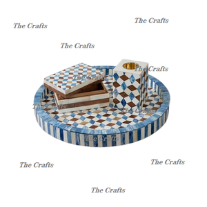 Bulk Wooden And Mother Of Pearl Mabkhara With Tray And Acrylic Box Greatest Quality Incense <b>Burner</b> Mabkhars - Product Image 5