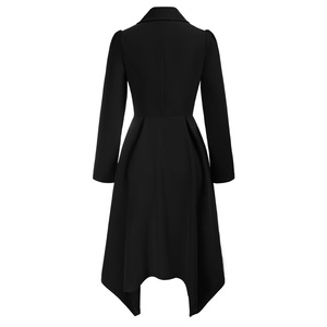 OEM dame bouffée manches col revers <span class=keywords><strong>mi</strong></span>-mollet longs manteaux Double boutonnage <span class=keywords><strong>Trench</strong></span> manteau femmes - Product Image 2