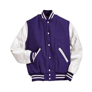 2025 meilleure qualité personnalisé hommes Letterman Varsity veste col montant fourrure décoration hiver grande taille propre avant étiquette Offre Spéciale - Product Image 1