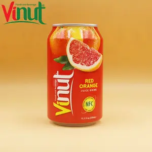 330ml VINUT缶 (缶詰) オリジナルテイストレッドオレンジジュースサプライヤー飲料包装デザイン短いリードタイム