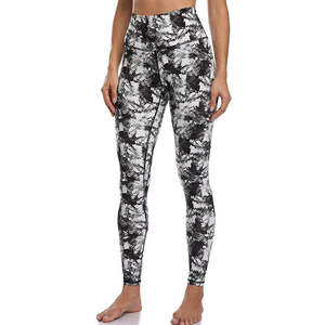 2020 Meilleure vente femmes taille haute pantalons de sport respirant Stretch ajusté tricoté Yoga Leggings avec Logo Style décontracté - Product Image 1