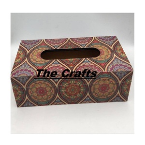 Caja de pañuelos de madera de la mejor calidad, servilletero multicolor para accesorios de mesa de Hotel, caja de pañuelos a bajo precio - Product Image 2