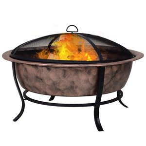 Metal Outdoor <b>Fire</b> Pit Bowl With Stand for Home Decorative Indoor & Outdoor Use - Product Image 1