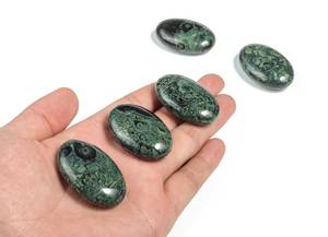 Pierre de palmier obsidienne de poche, en acajou, pierre de palmier, cristal de guérison, chakra reiki pour cadeaux, agates Alfazal, meilleure vente - Product Image 5