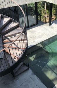 Carreaux de piscine en pierre de basalte vert armée, durables, écologiques, design moderne, finition polie, découpés sur mesure pour hôtel, 2,6 g/m² - Product Image 5
