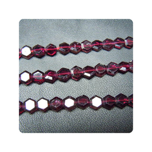 ลูกปัดพลอยโกเมนสีแดงธรรมชาติ100% ขนาด5มม. ลูกปัดหินโกเมนเจียระไนทรงหกเหลี่ยมปรับแต่งได้ลูกปัดหินโกเมนระดับไฮเอนด์ - Product Image 6
