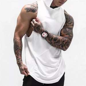 Vente en gros Débardeur de gym de qualité supérieure pour homme, logo personnalisé, anti-rétrécissement, respirant, tricoté, style décontracté, couleur personnalisée grande taille - Product Image 6