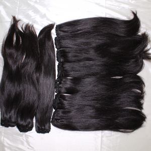 Descubra nuestros mechones de cabello humano liso vietnamita Premium, máquina de calidad virgen 100%, cabello suave de textura Natural de doble trama - Product Image 5