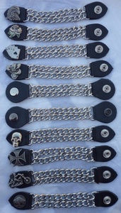 Premium quality custom color new design Genuine leather Eagle Punch Double Chain vest Extender USA 2026 - Product Image 5