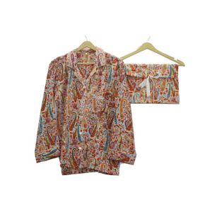 Ensemble de pyjama en soie indienne élégante pour femmes grandes tailles, pyjama long à manches longues, nuisette à bretelles spaghetti, vêtements de nuit pour demoiselles d'honneur, printemps - Product Image 2