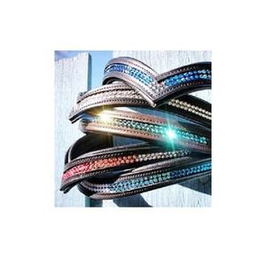 Banda de cejas de caballo de cristal curvo en forma de V Tipo de sillín occidental Brida Suministros Premium para sillines - Product Image 4