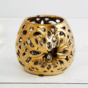 Wholesale Votive <b>Empty</b> Ceramic Candle <b>Jars</b> With Li - Product Image 1