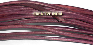 High Quality Semi <b>Leather</b> Cords Natural Color 10x6mm Custom Logo Jewelry Findings Accessories Hot Sale for DIY Craft Wholesale - Product Image 4