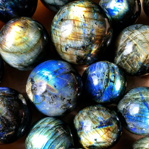 Plateau en cristal hexagonal de labradorite, support pour sphère de quartz, plateau de présentation de pierres précieuses naturelles, décoration en cristal de guérison, fournisseur en gros - Product Image 1