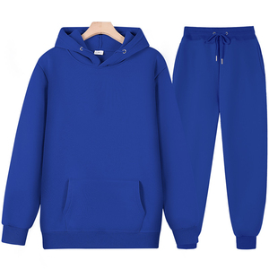 เสื้อวอร์มคอกลมแขนยาวสวมหัวผ้าฟลีซผ้าฝ้าย - Product Image 6